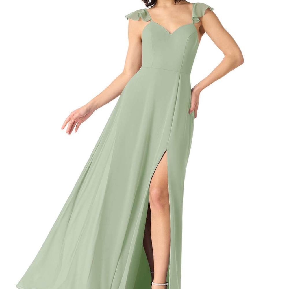 Azazie Everett Dusty Sage Dress
